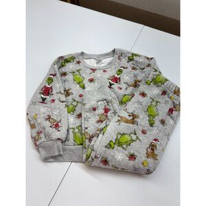 Kid's The Grinch Set Gray Set size 4t